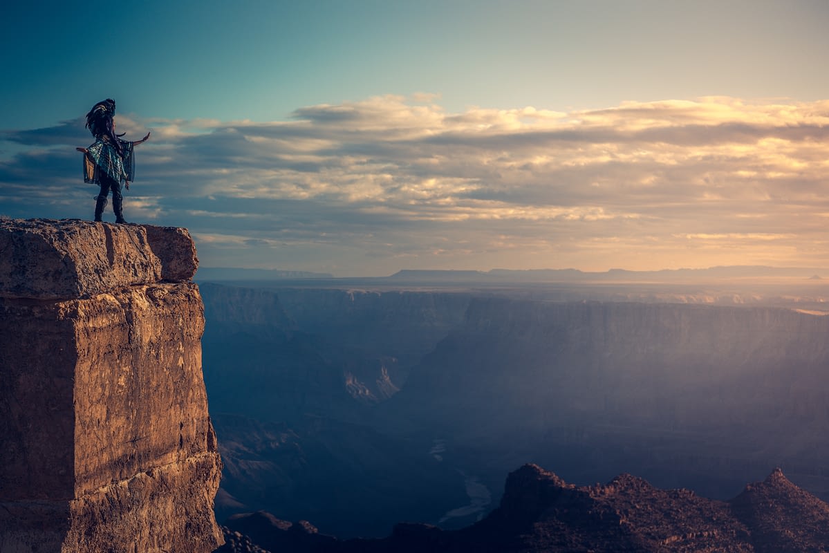 grand canyon sunrise shaman